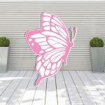 Wooden figure printed Butterfly roz