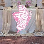 Wooden figure printed Butterfly roz