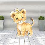 Wooden figure printed lion king 2