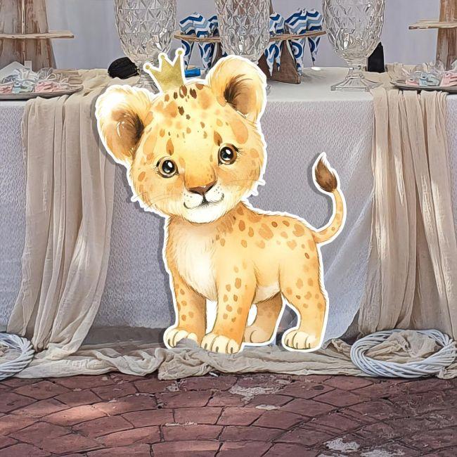 Λιονταράκι Lion king 2, ξύλινη φιγούρα εκτυπωμένη