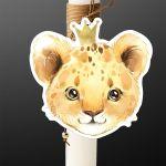 Wooden figure for baptism candle Lion king