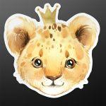 Wooden figure for baptism candle Lion king