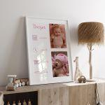 Birthday Posterwith 2 photos Pinky