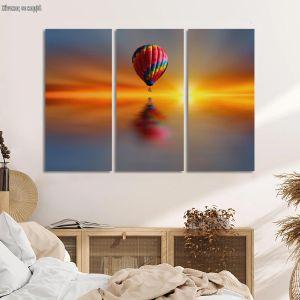 Canvas print Night ride, 3 panels