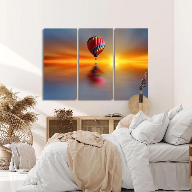 Canvas print Night ride, 3 panels
