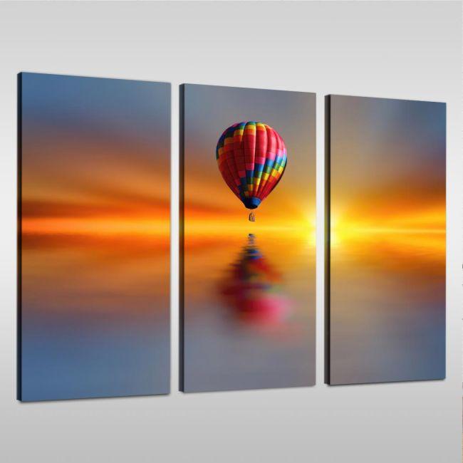 Canvas print Night ride, 3 panels