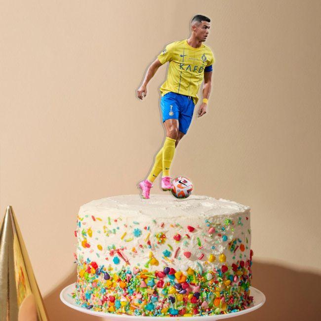 Cake topper Ronaldo Printed plexiglass