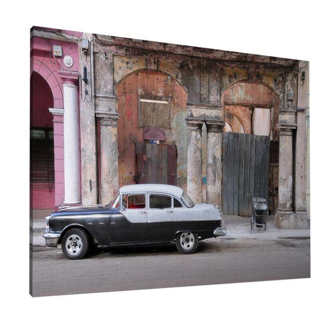Πίνακας σε καμβά Old Havana car