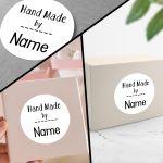 Sticker label Hand made personalized