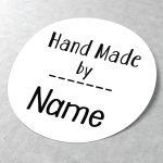 Sticker label Hand made personalized