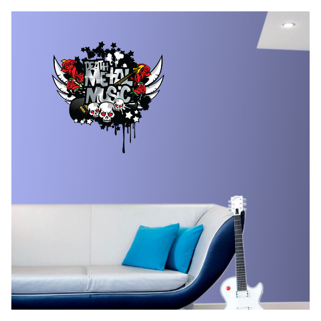 Wall stickers Music,  Metal