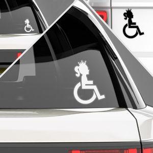 Car sticker Princess on chair on board