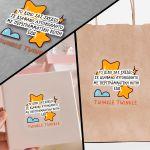 Transparent Sticker label silhouette Your design