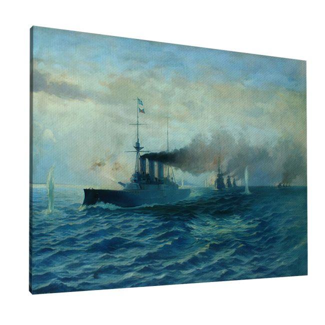 Canvas print The Naval Battle of Elli, Chatzis
