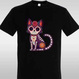 T- Shirt Day of the Dead, Cat