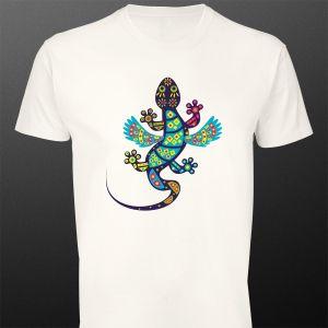 T- Shirt Day of the Dead, Gecko