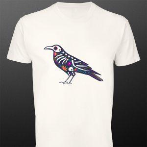 T- Shirt Day of the Dead, Raven