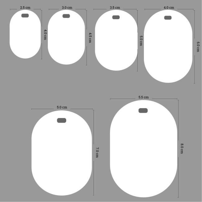 Cardboard Labels, personalized vertical