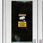 Wall stickers The space is monitored.