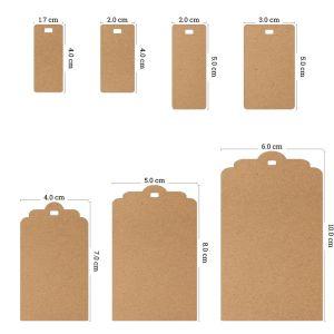 Cardboard Craft Labels, personalized, black text 2