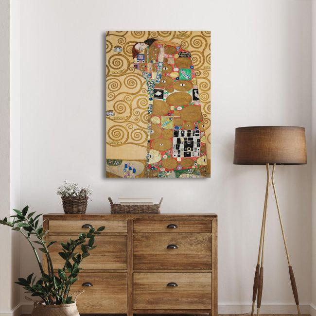 Canvas print Embrace, Klimt Gustav