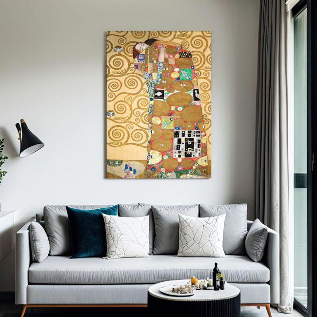 Canvas print Embrace, Klimt Gustav