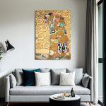 Canvas print Embrace, Klimt Gustav