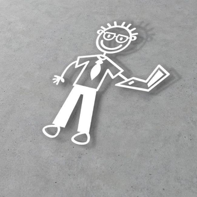 Car sticker Family dad laptop