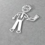 Car sticker Family dad laptop