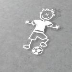 Car sticker Family dad football player