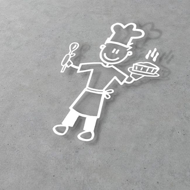 Car sticker Family dad cook