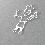 Car sticker Family dad cook