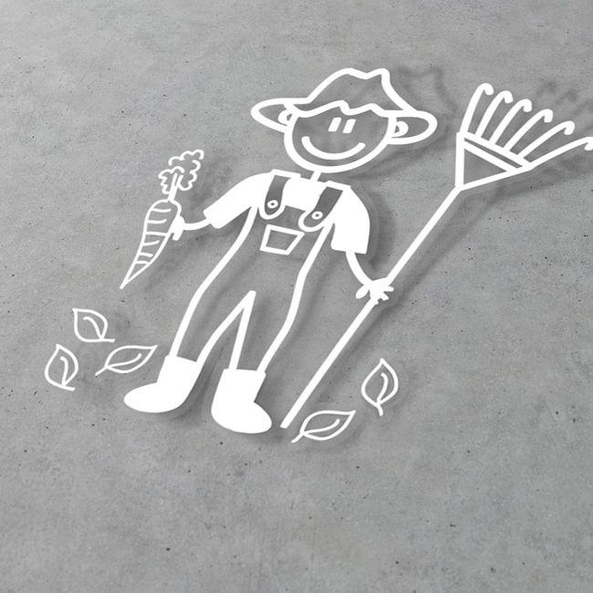 Car sticker Family dad farmer 1