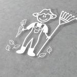 Car sticker Family dad farmer 1