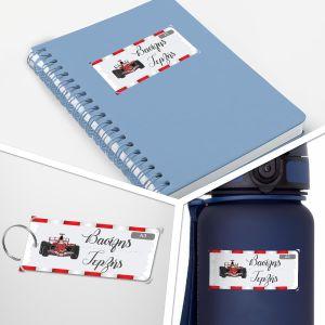 School Stickers labels F1