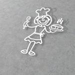 Car sticker Family mum cook