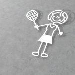 Car sticker Family Mam tennis