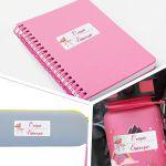 School Stickers labels Flamingo