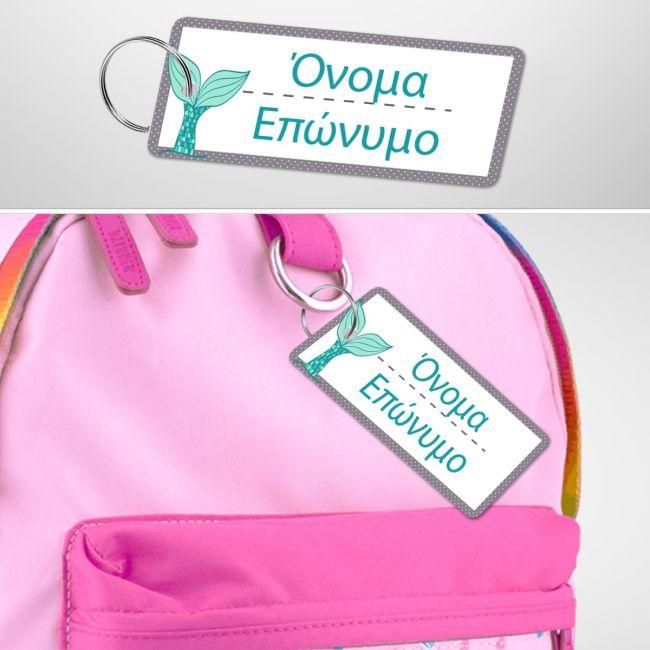 School Stickers labels name and figure girly