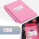 School Stickers labels Cute Cartoon Unicorn 