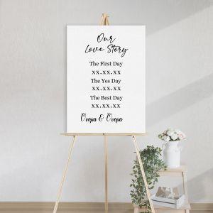 Πίνακας σε καμβά, Our love story