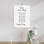 Canvas print Our love story