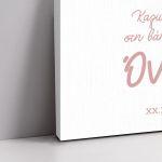 Canvas print welcome to my baptism, Bear with Balloons girly 2