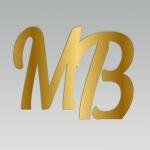 Couple Initials united, Plexiglass Gold