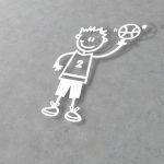 Car sticker Family Boy basketball player