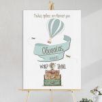 Canvas printwelcome to my baptism, Journey, world travel