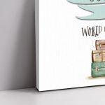 Canvas printwelcome to my baptism, Journey, world travel