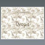 Placemat, Safari pattern beige