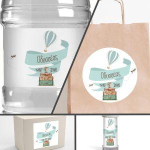 Sticker labelJourney, world travel