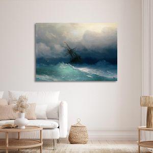 Canvas print Ship on stormy seas Aivazovsky I. Framed canvas View 1 2
